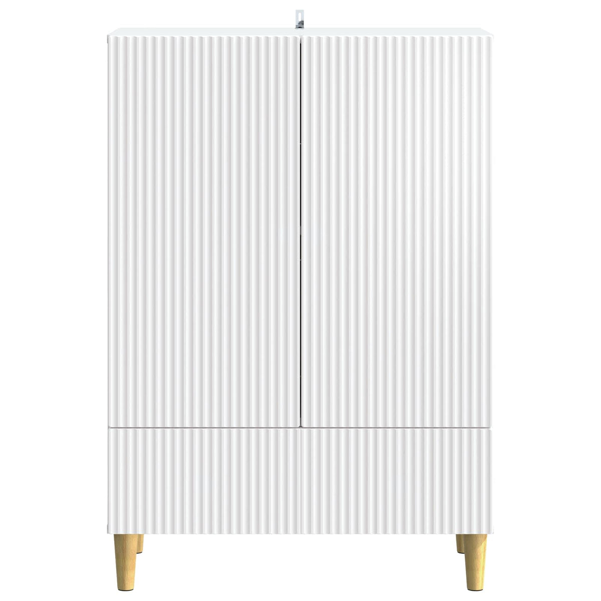 Sideboard Hvid 66 x 34,5 x 95 cm Konstrueret træ