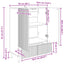 Sideboard Hvid 66 x 34,5 x 95 cm Konstrueret træ