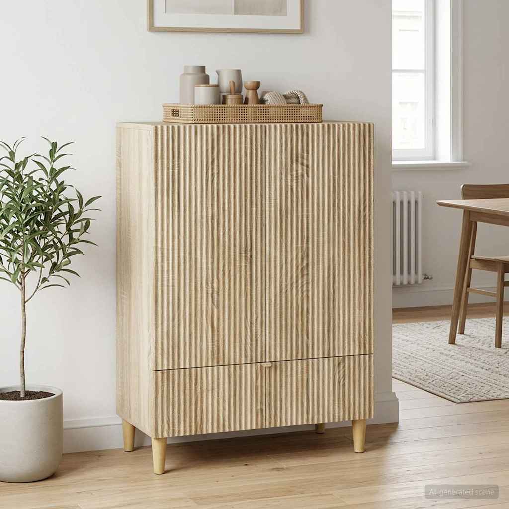 Sideboard Sonoma-eg 66 x 34,5 x 95 cm Konstrueret træ