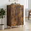 Sideboard med skuffe Røget eg 66 x 34,5 x 95 cm Konstrueret træ