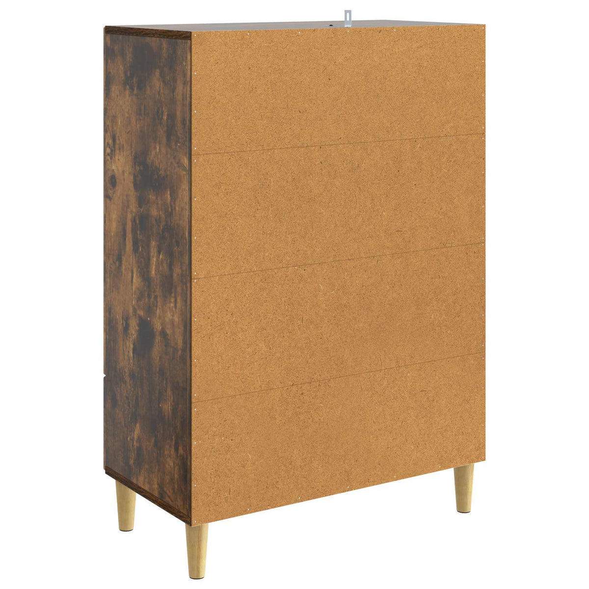Sideboard med skuffe Røget eg 66 x 34,5 x 95 cm Konstrueret træ