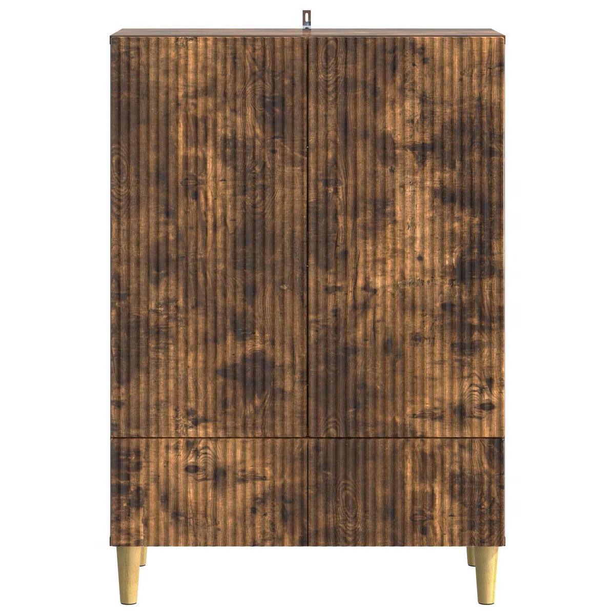 Sideboard med skuffe Røget eg 66 x 34,5 x 95 cm Konstrueret træ
