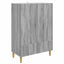 Sideboard Grå sonoma-eg 66 x 34,5 x 95 cm Konstrueret træ