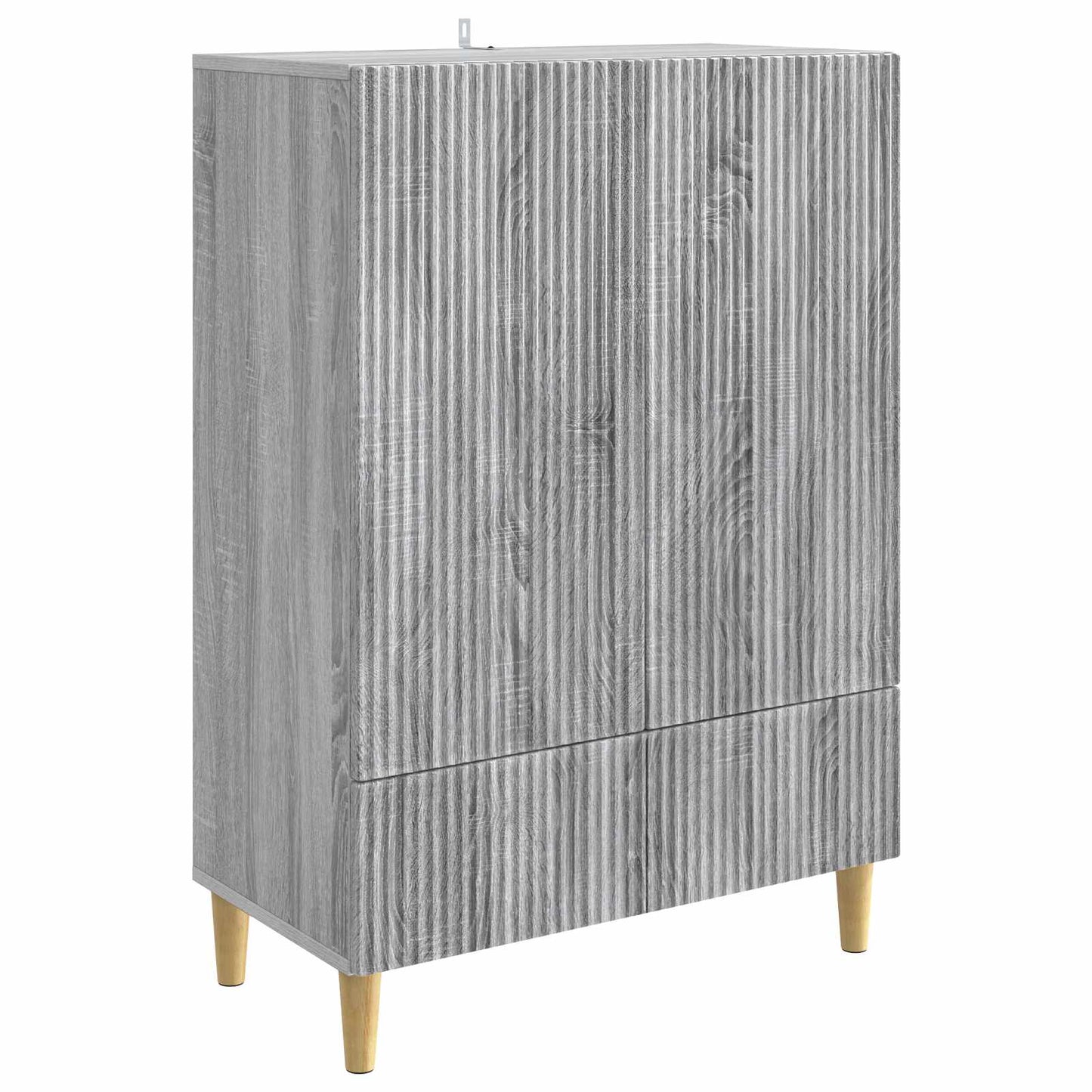 Sideboard Grå sonoma-eg 66 x 34,5 x 95 cm Konstrueret træ