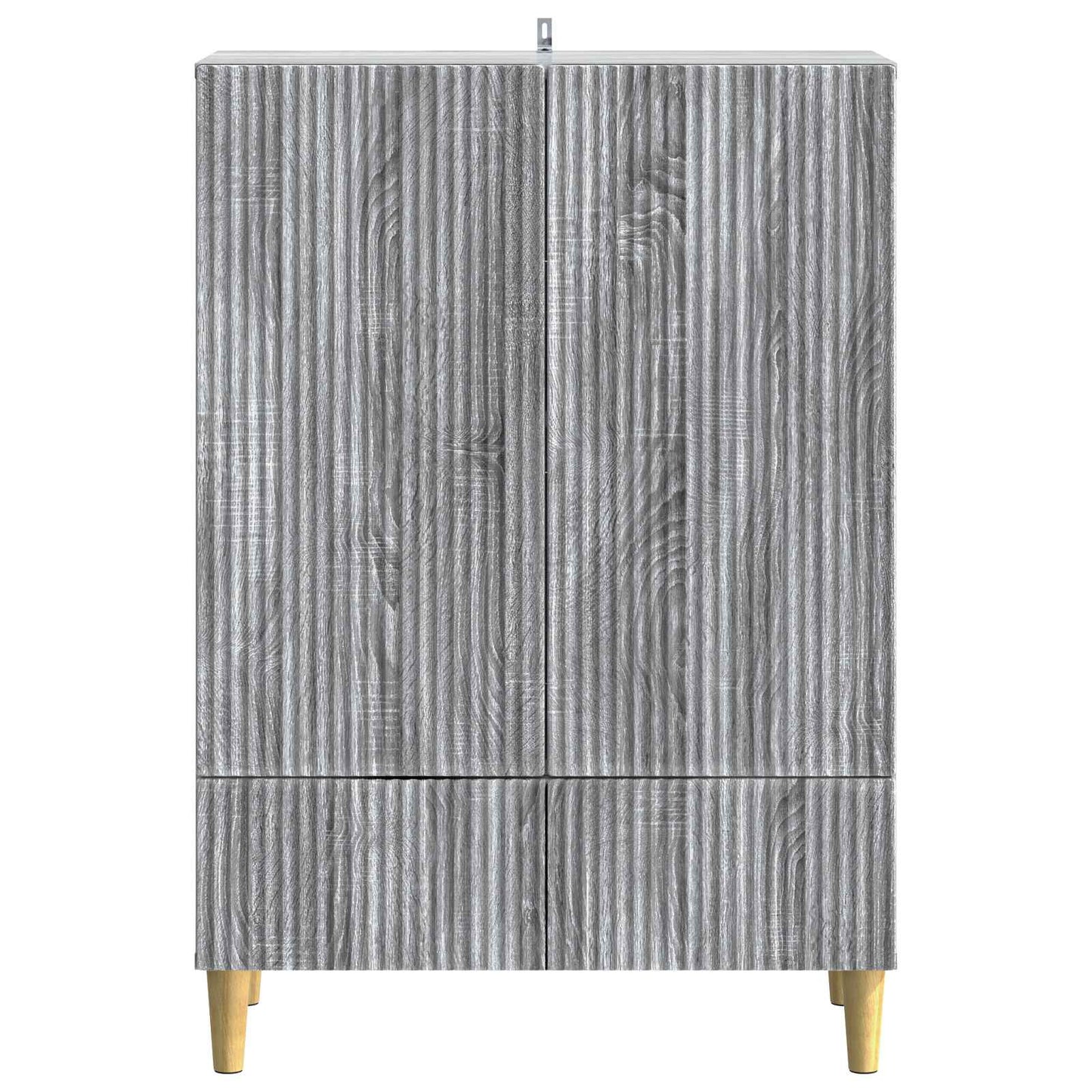 Sideboard Grå sonoma-eg 66 x 34,5 x 95 cm Konstrueret træ
