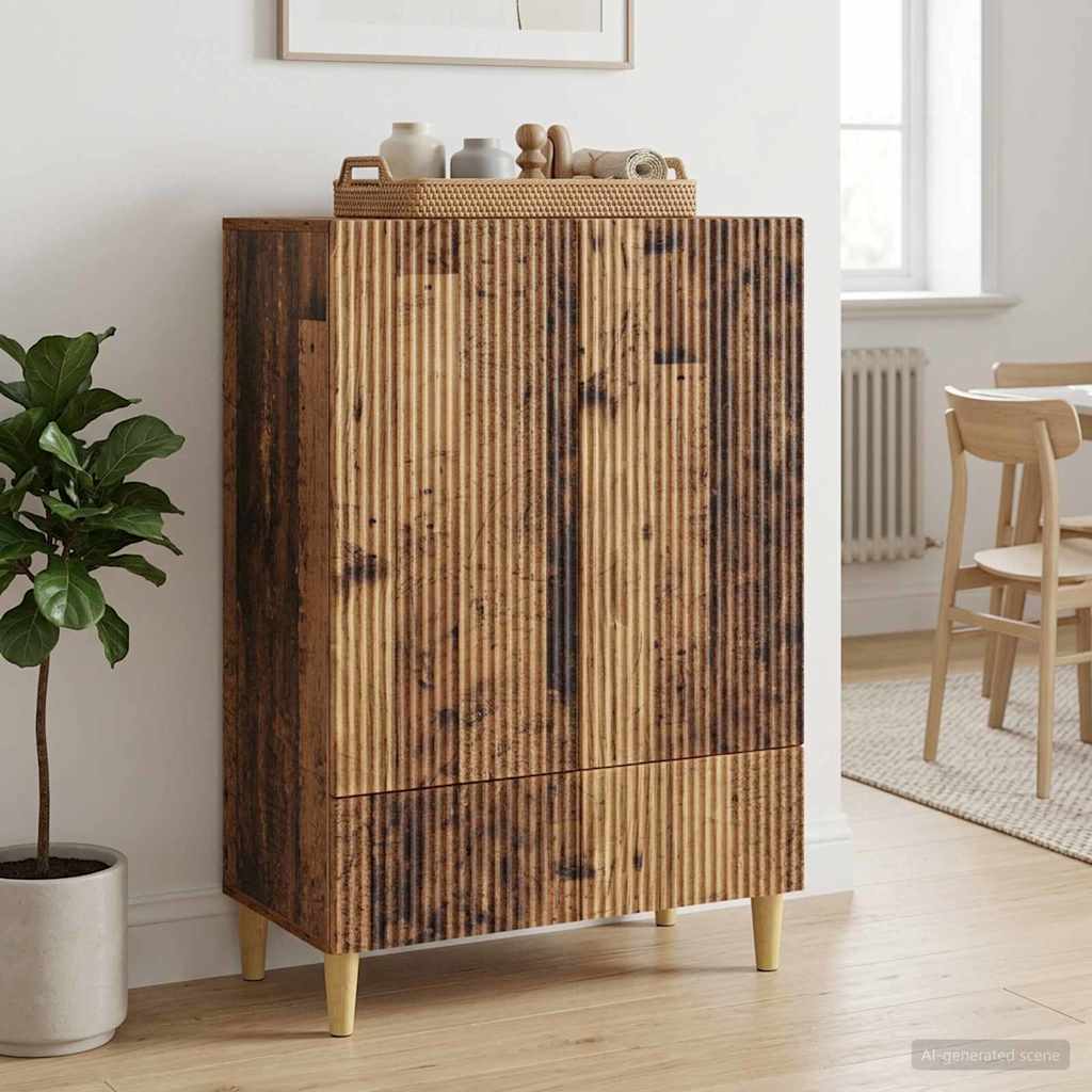 Sideboard Gammelt træ 66 x 34,5 x 95 cm Konstrueret træ