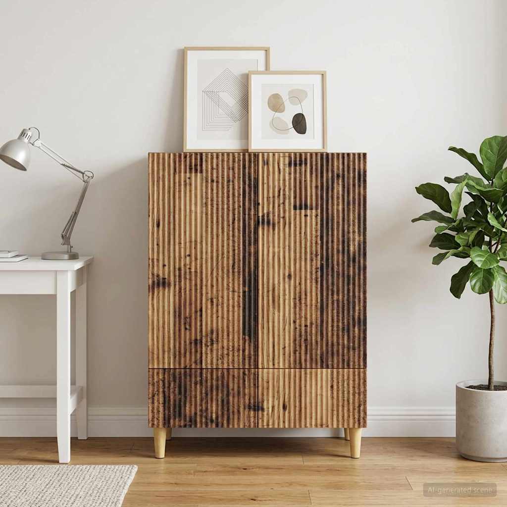 Sideboard Gammelt træ 66 x 34,5 x 95 cm Konstrueret træ