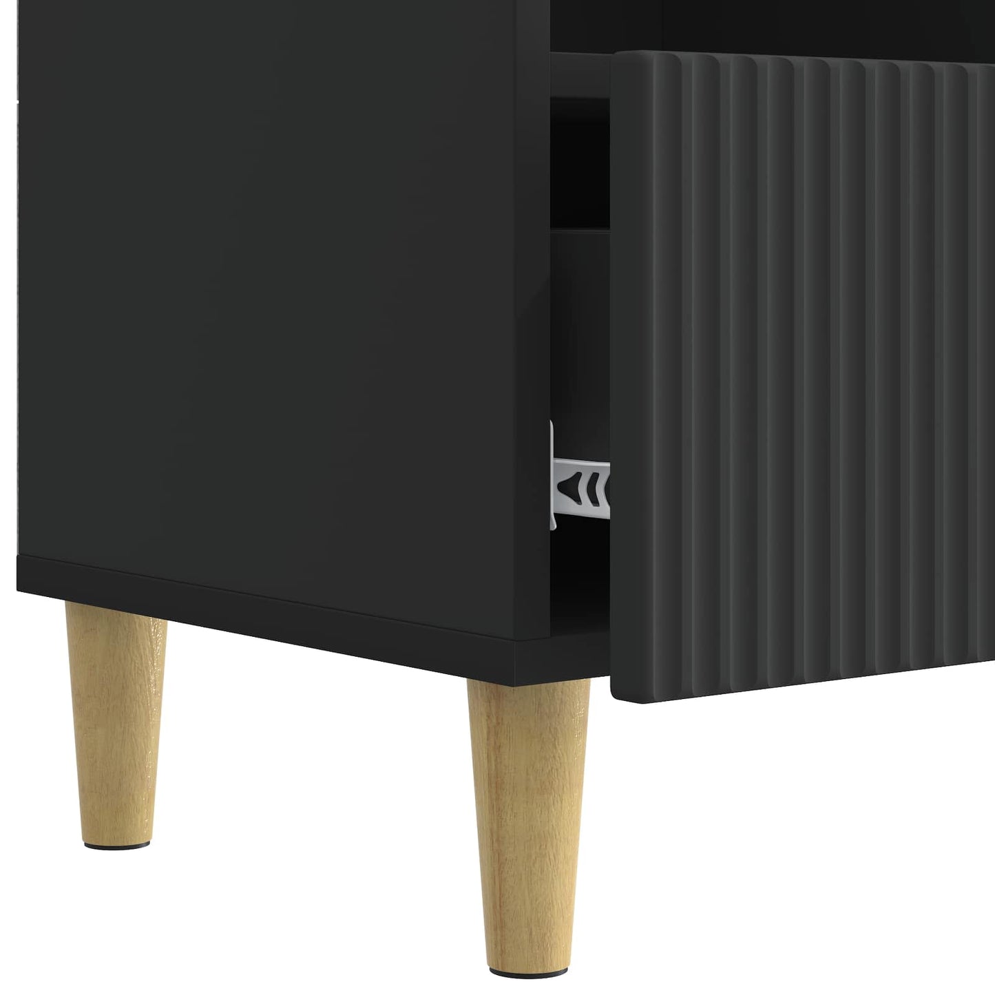 TV-skab 102 x 34,5 x 50 cm Sort Konstrueret træ