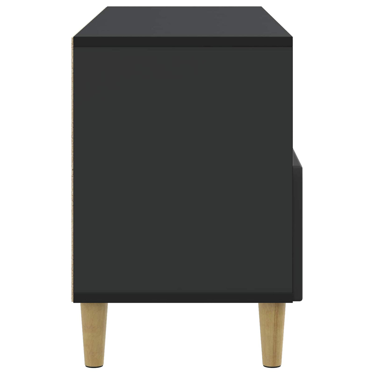 TV-skab 102 x 34,5 x 50 cm Sort Konstrueret træ