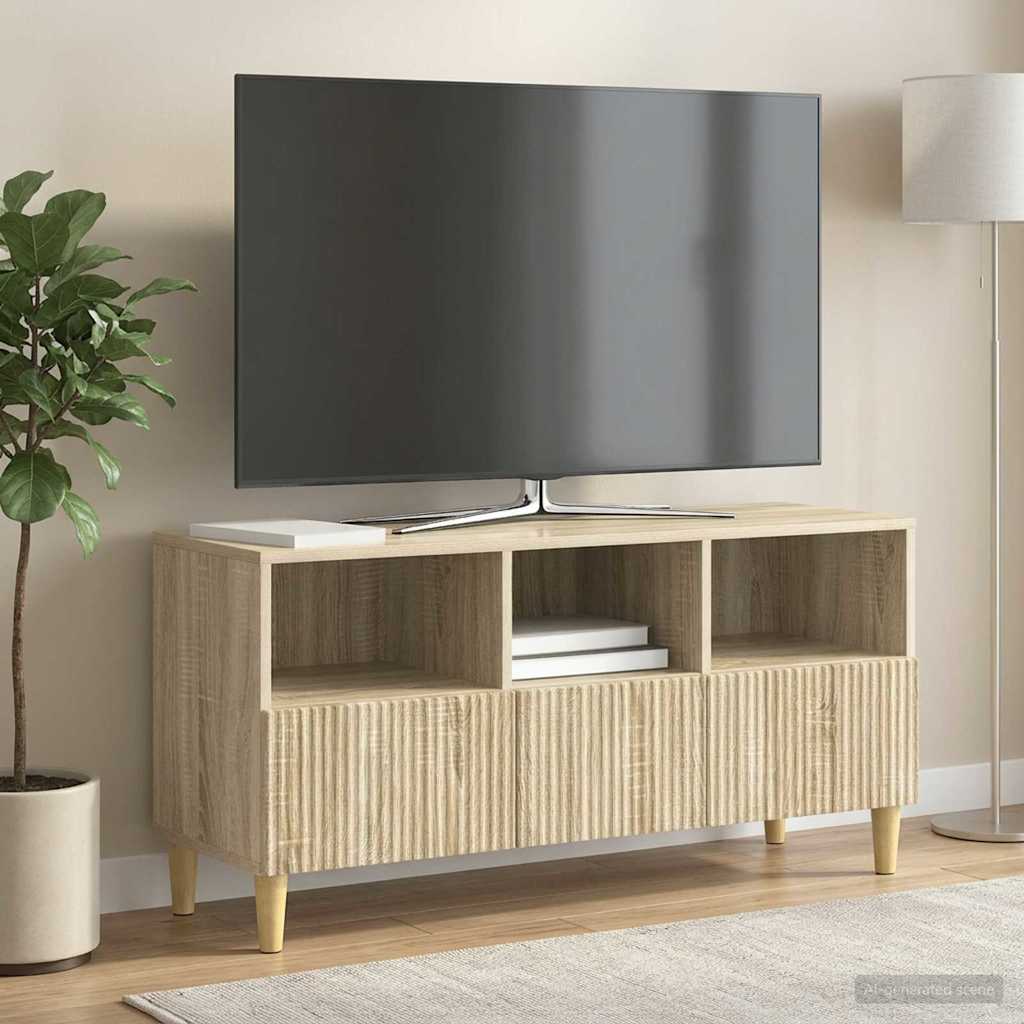 TV-skab 102 x 34,5 x 50 cm Sonoma-eg Konstrueret træ