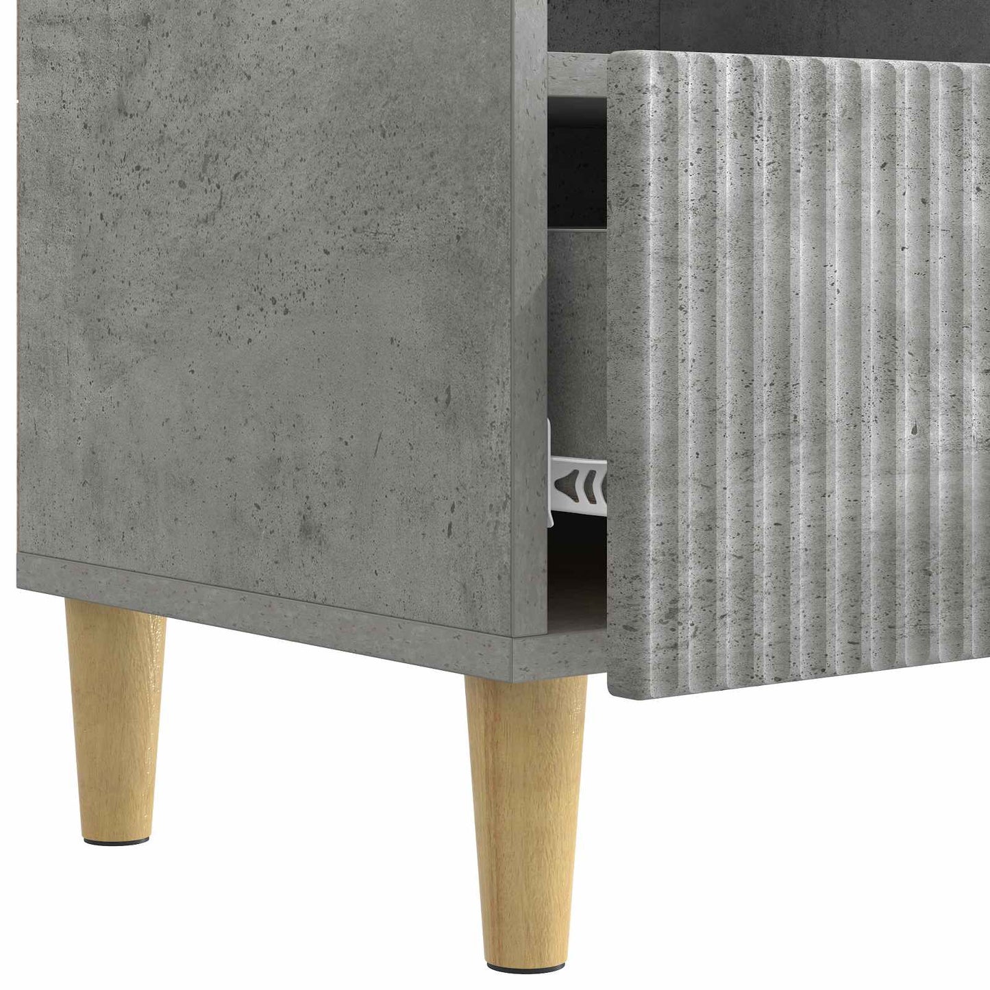 TV-skab 102 x 34,5 x 50 cm Betongrå Konstrueret træ