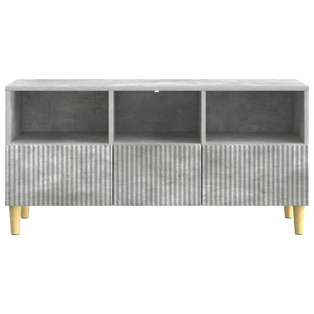 TV-skab 102 x 34,5 x 50 cm Betongrå Konstrueret træ