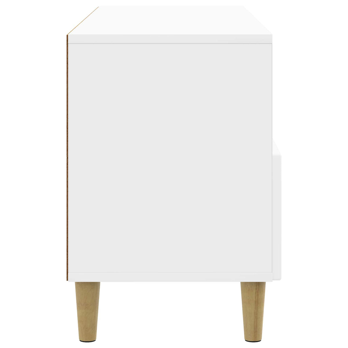 TV-skab 102 x 34,5 x 50 cm Hvid højglans Konstrueret træ
