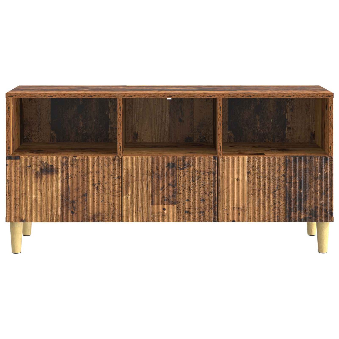 TV-skab 102 x 34,5 x 50 cm Gammelt træ Konstrueret træ