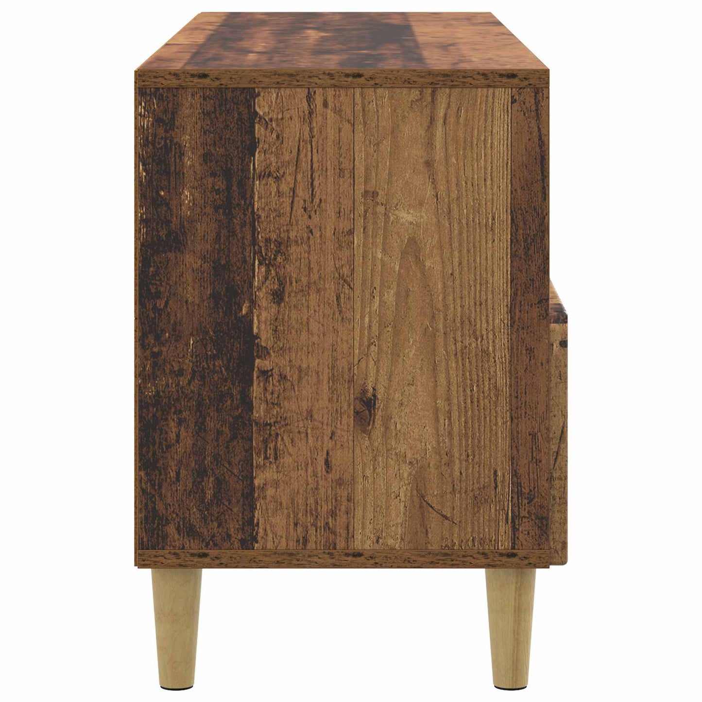 TV-skab 102 x 34,5 x 50 cm Gammelt træ Konstrueret træ