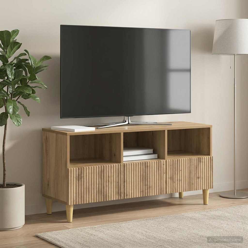TV-skab 102 x 34,5 x 50 cm Artisan-eg Konstrueret træ