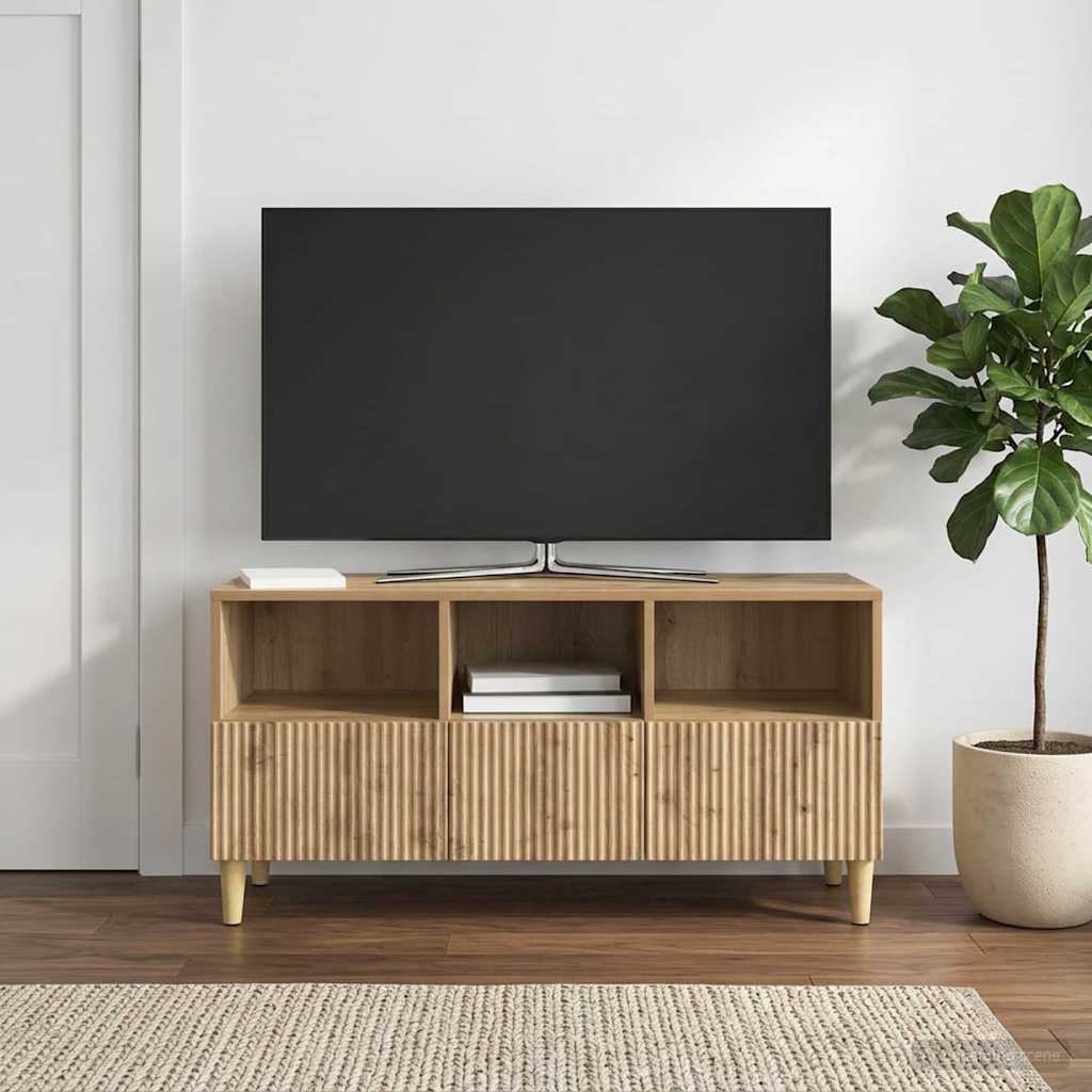 TV-skab 102 x 34,5 x 50 cm Artisan-eg Konstrueret træ