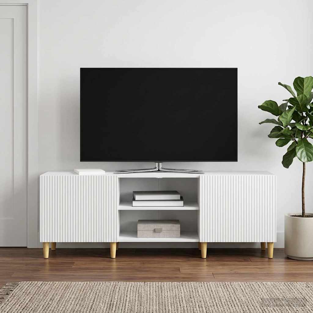 TV-skab Hvid 150 x 31 x 50 cm Konstrueret træ
