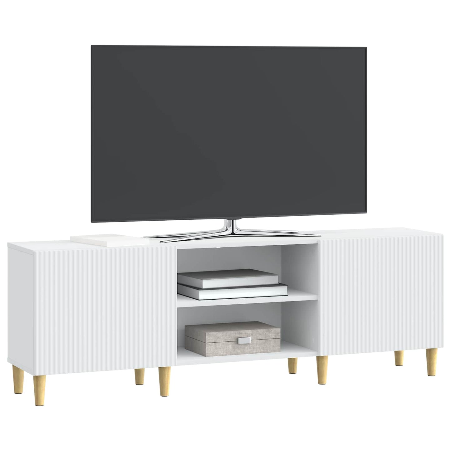 TV-skab Hvid 150 x 31 x 50 cm Konstrueret træ