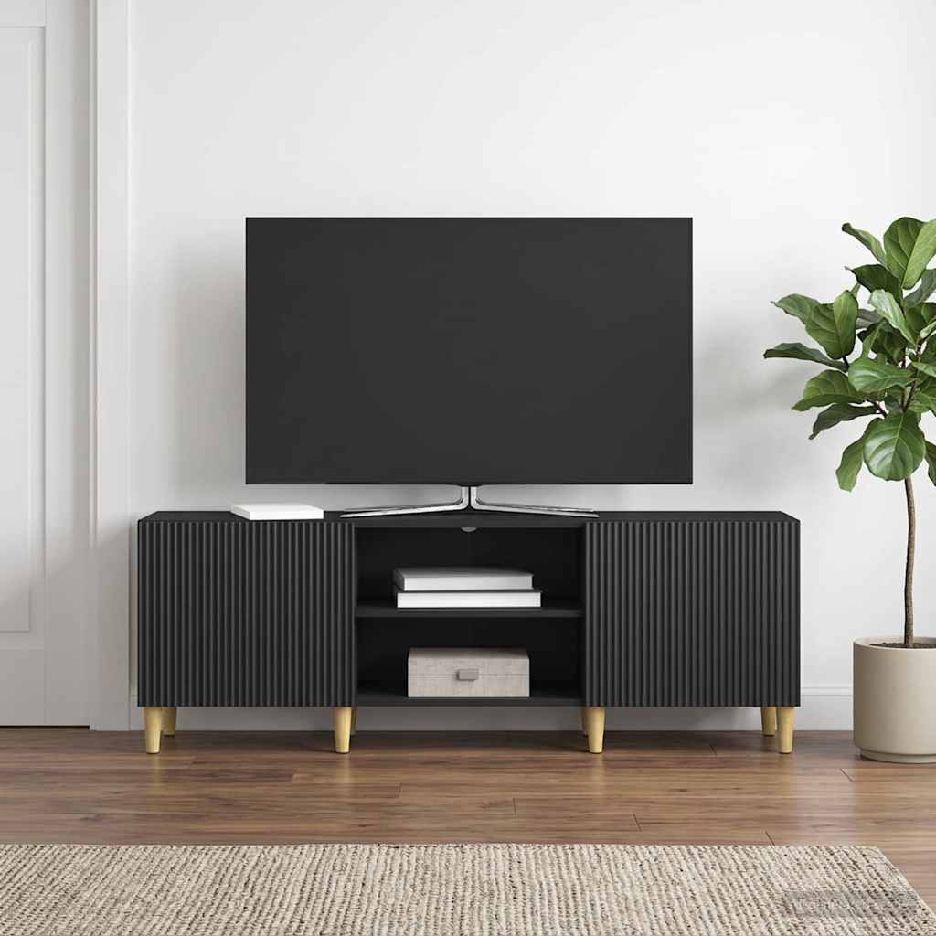 TV-skab Sort 150 x 31 x 50 cm Konstrueret træ