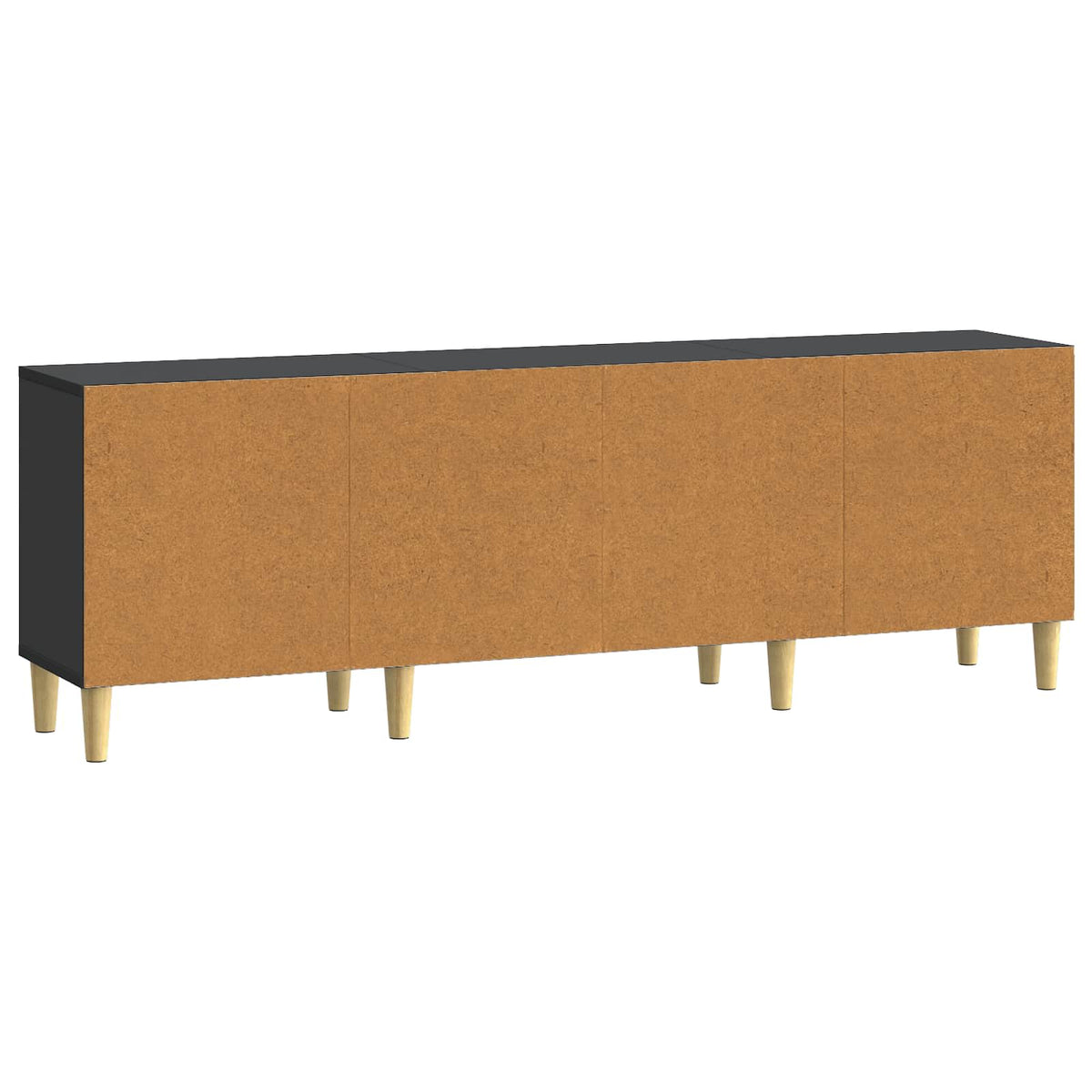 TV-skab Sort 150 x 31 x 50 cm Konstrueret træ
