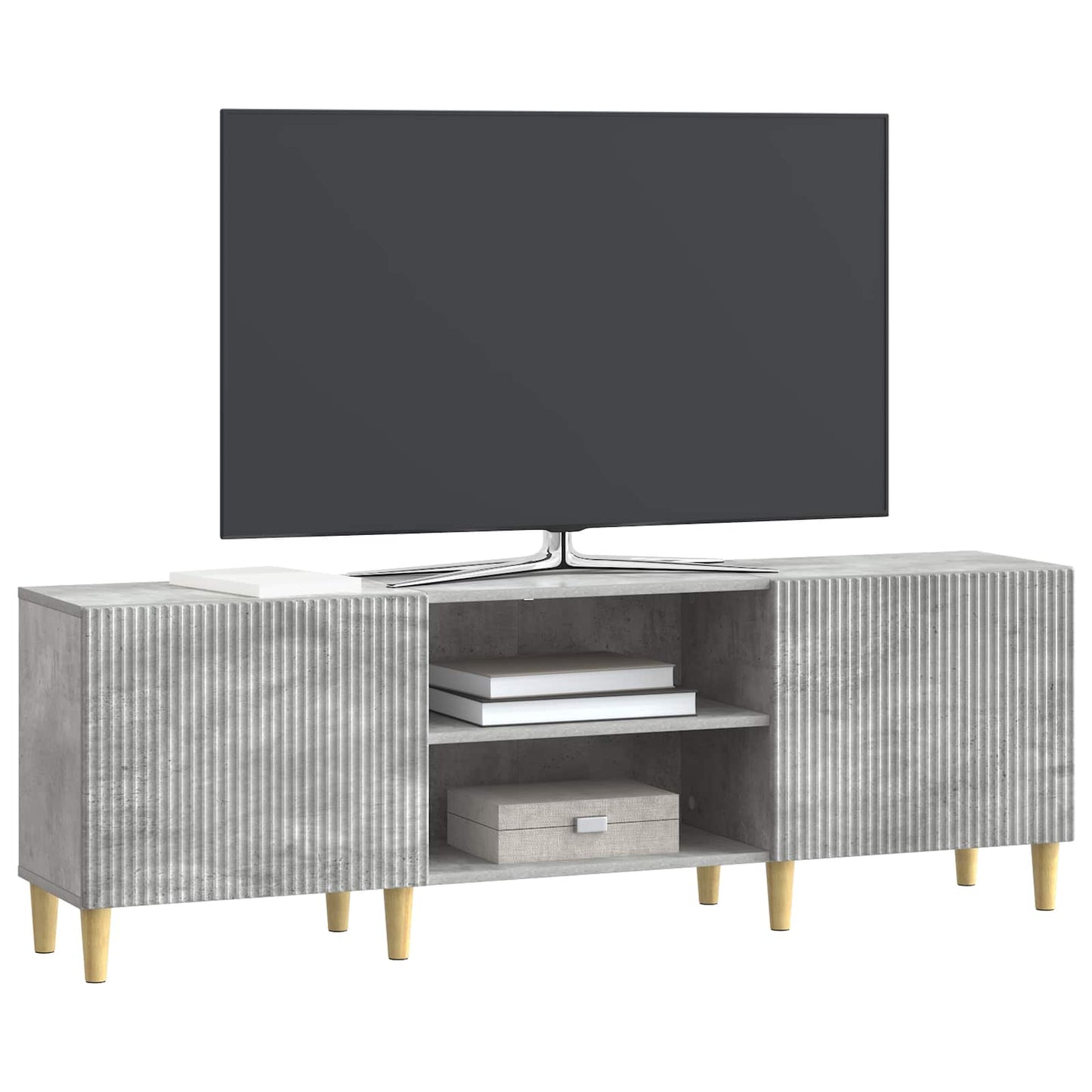 TV-skab Betongrå 150 x 31 x 50 cm Konstrueret træ
