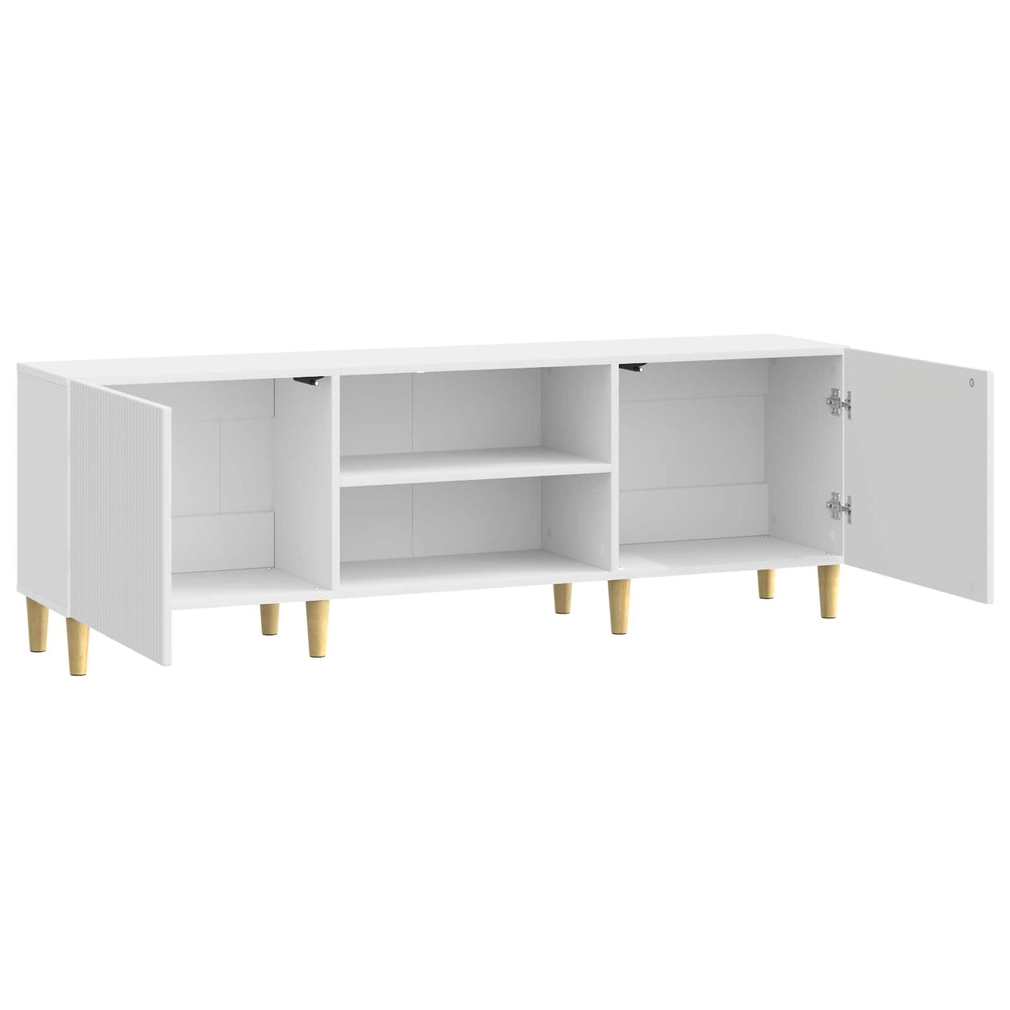 TV-skab Hvid højglans 150 x 31 x 50 cm Konstrueret træ