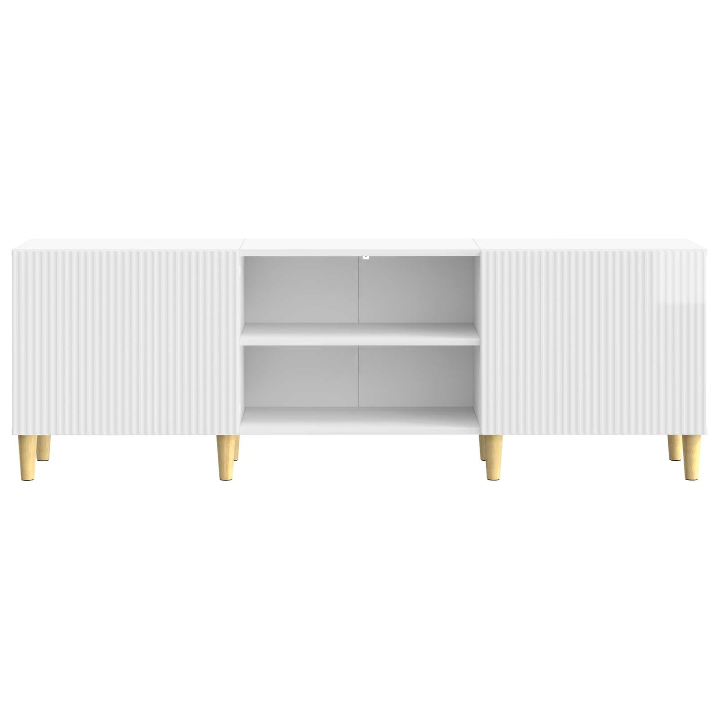 TV-skab Hvid højglans 150 x 31 x 50 cm Konstrueret træ