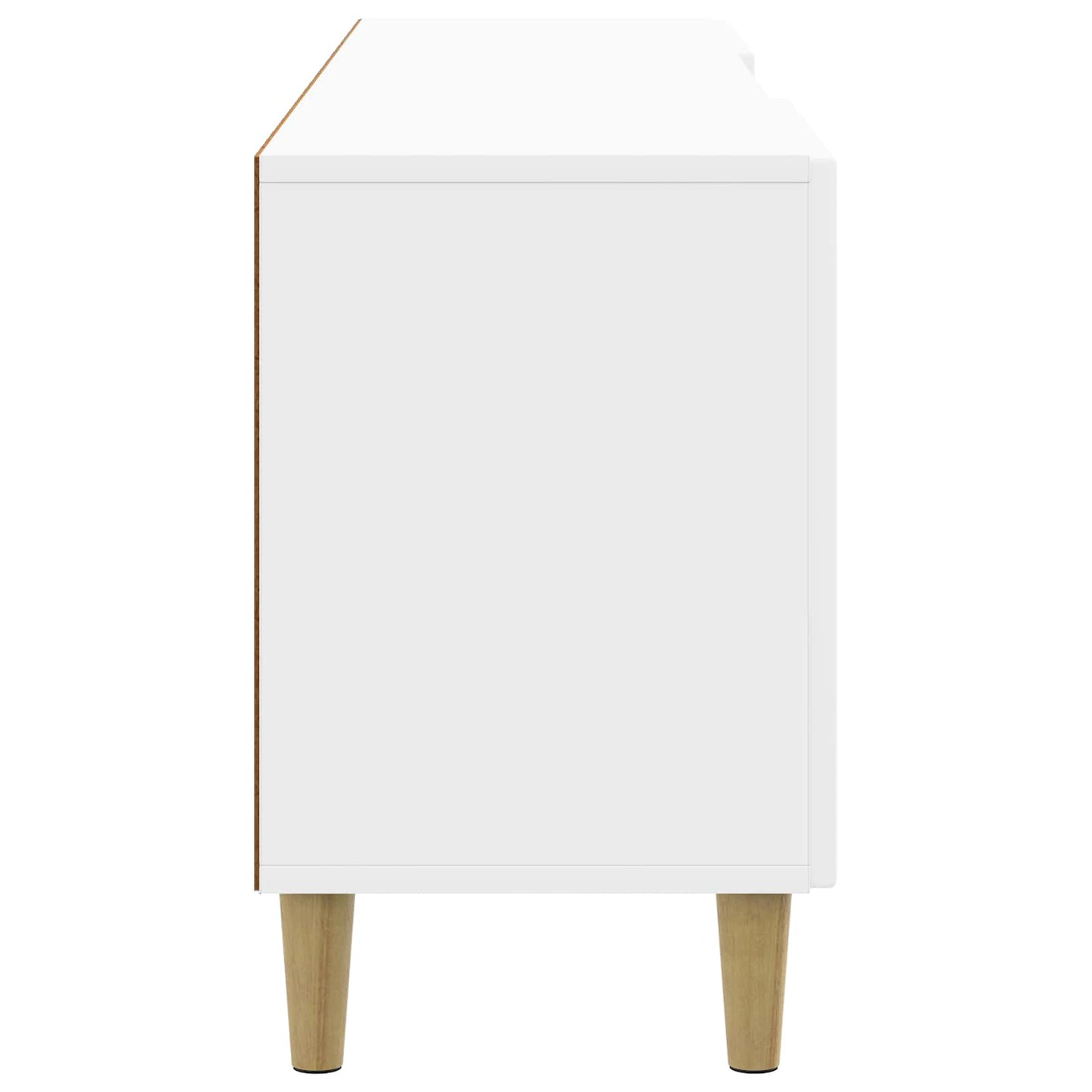TV-skab Hvid højglans 150 x 31 x 50 cm Konstrueret træ