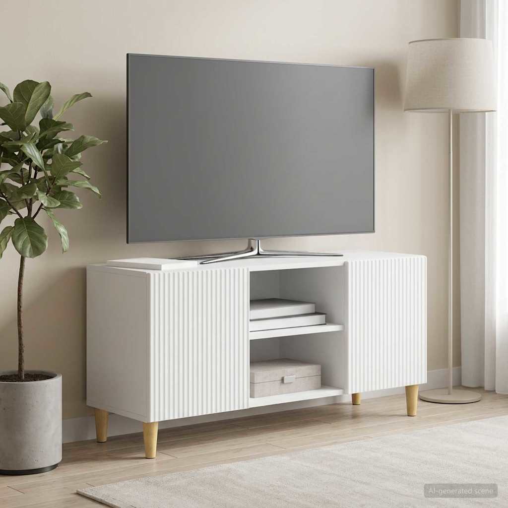 TV-skab Hvid 102 x 34,5 x 50 cm Konstrueret træ