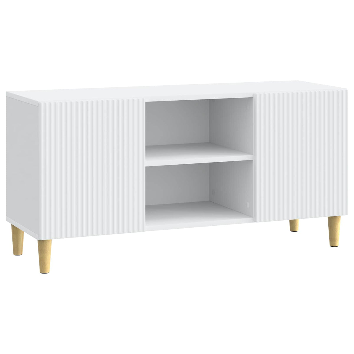 TV-skab Hvid 102 x 34,5 x 50 cm Konstrueret træ