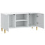TV-skab Hvid 102 x 34,5 x 50 cm Konstrueret træ