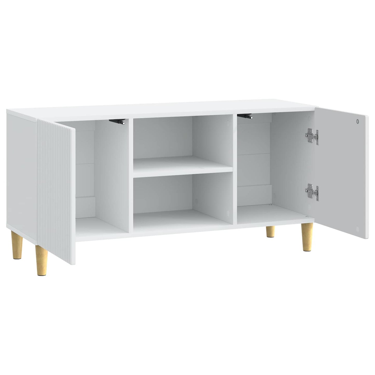 TV-skab Hvid 102 x 34,5 x 50 cm Konstrueret træ