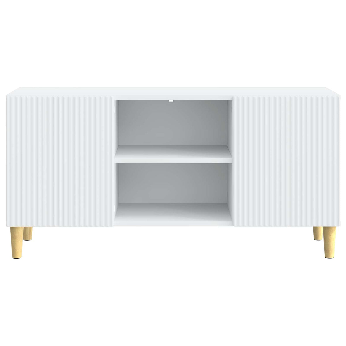 TV-skab Hvid 102 x 34,5 x 50 cm Konstrueret træ
