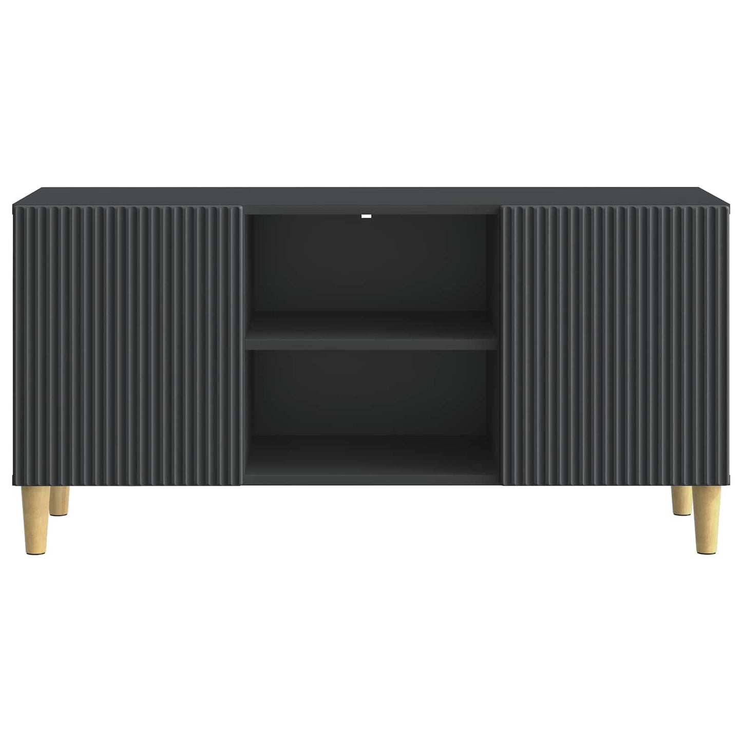 TV-skab 102 x 34,5 x 50 cm Sort Konstrueret træ