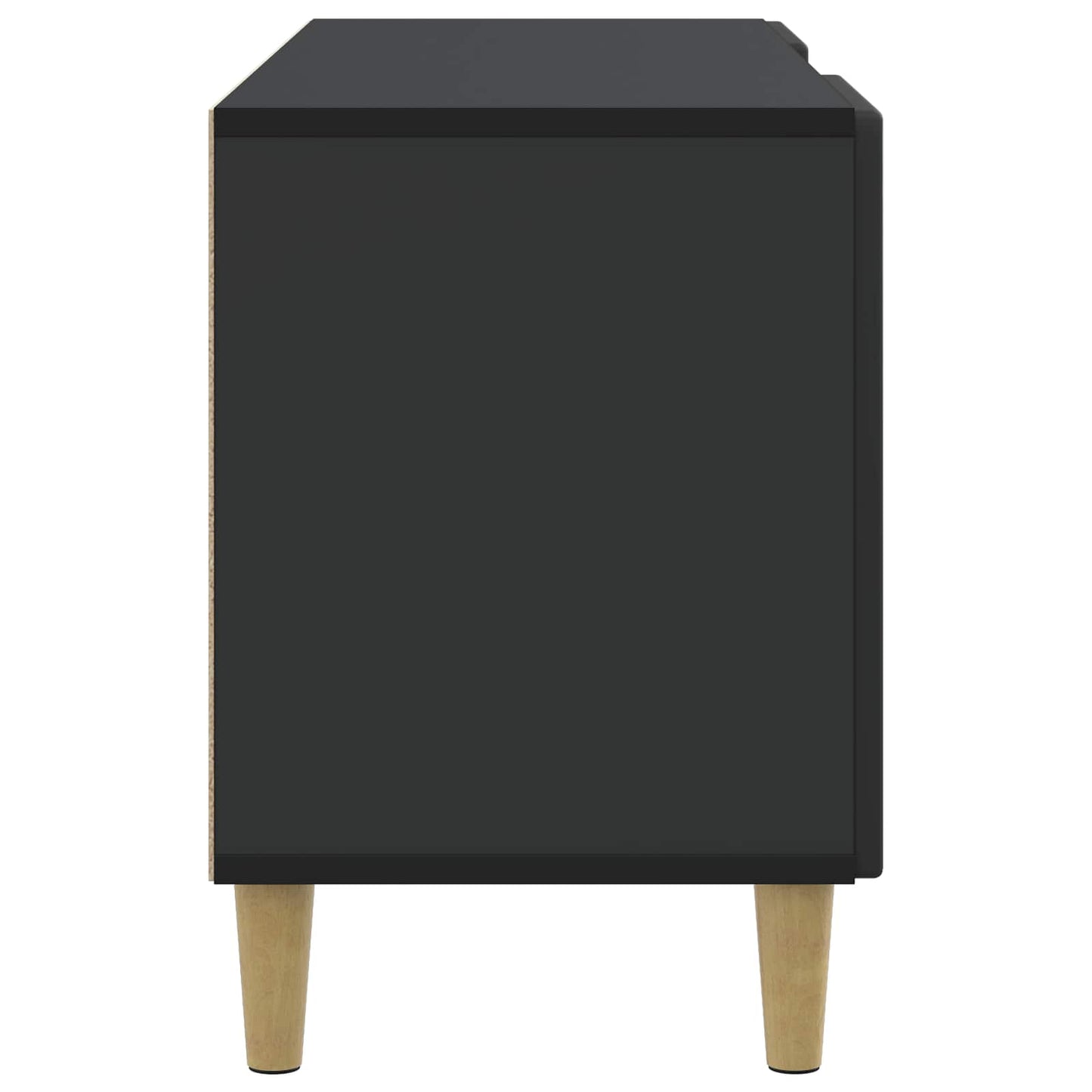 TV-skab 102 x 34,5 x 50 cm Sort Konstrueret træ