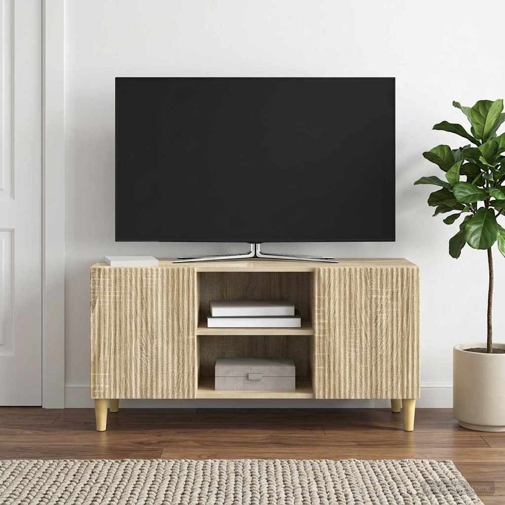 TV-skab 102 x 34,5 x 50 cm Sonoma-eg Konstrueret træ