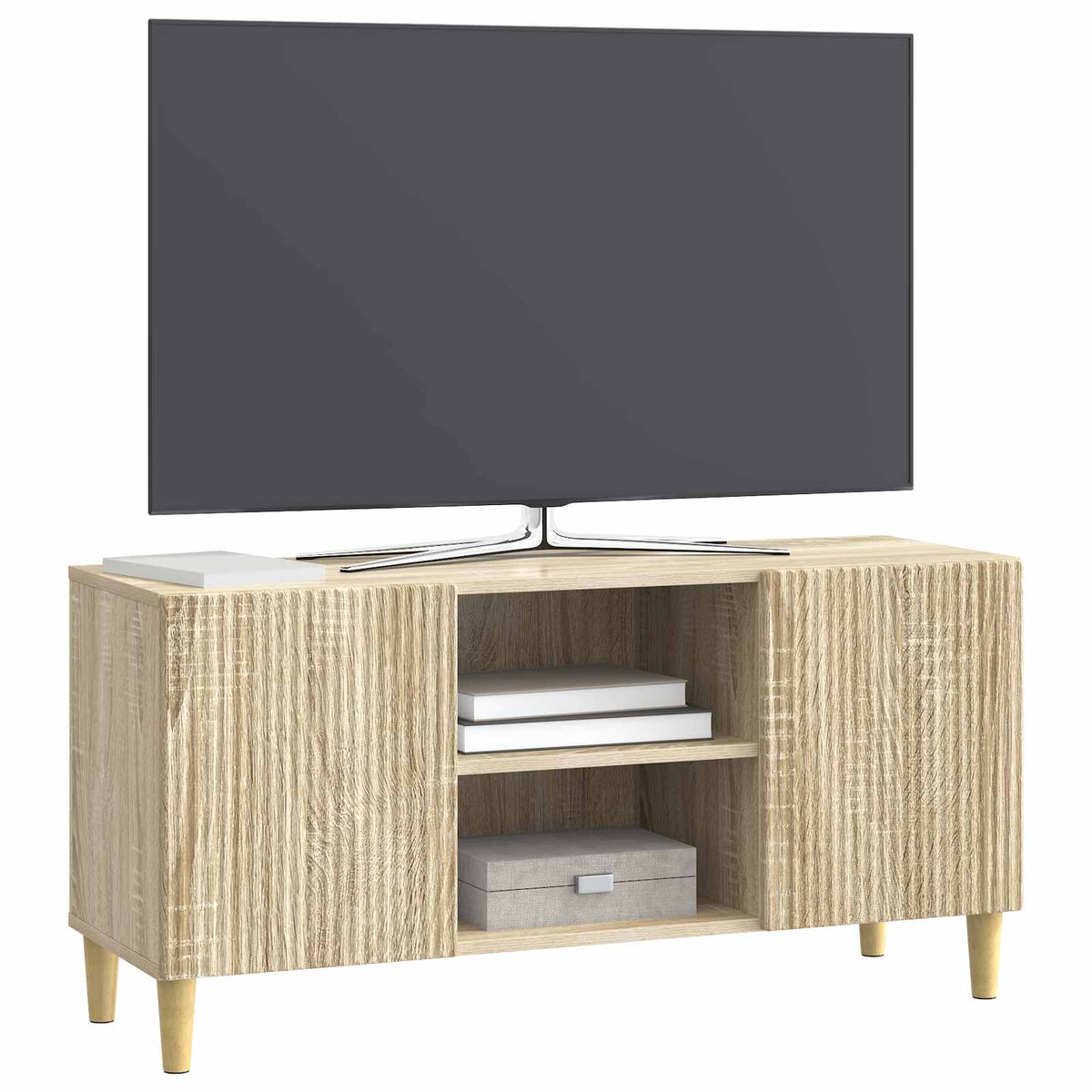 TV-skab 102 x 34,5 x 50 cm Sonoma-eg Konstrueret træ