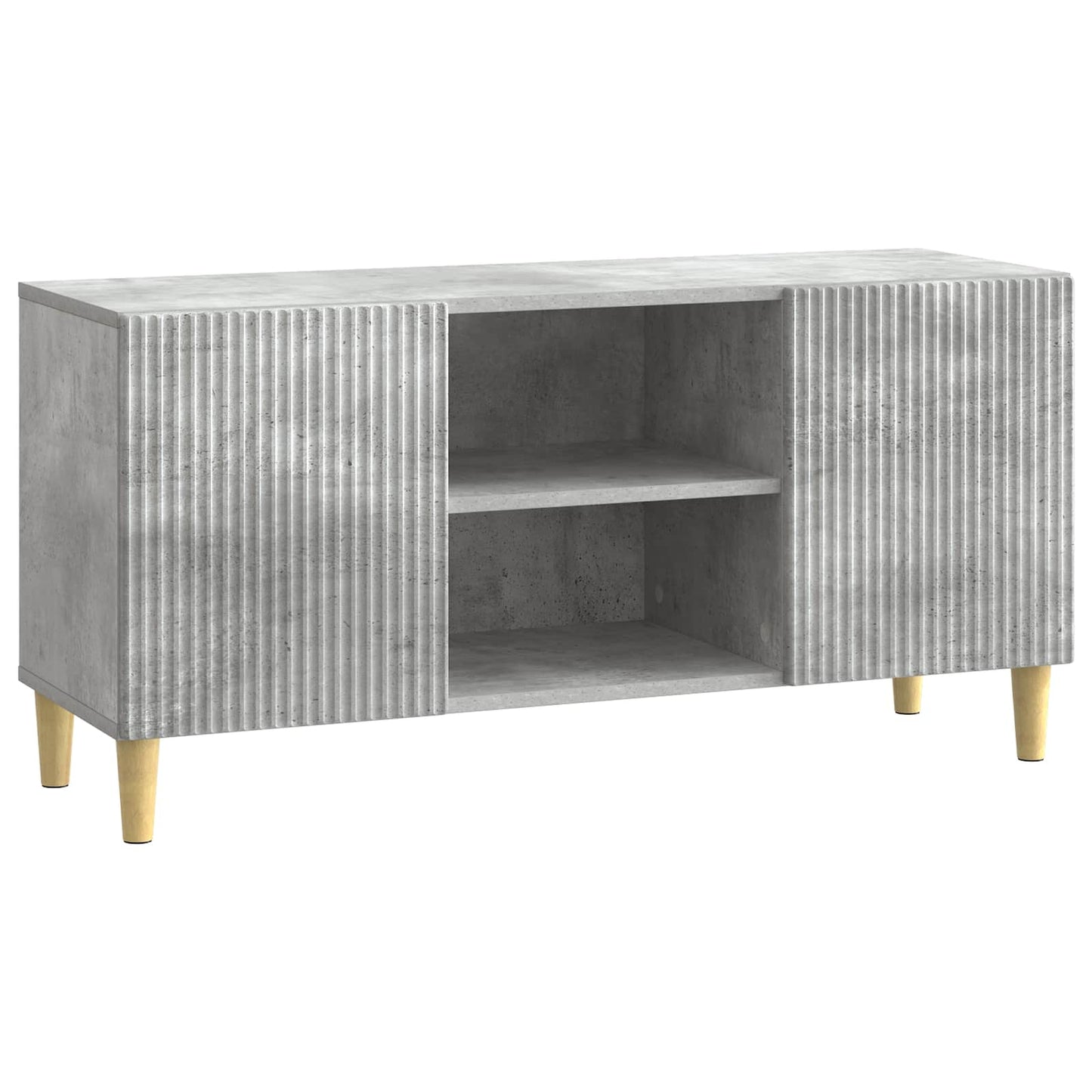 TV-skab 102 x 34,5 x 50 cm Betongrå Konstrueret træ
