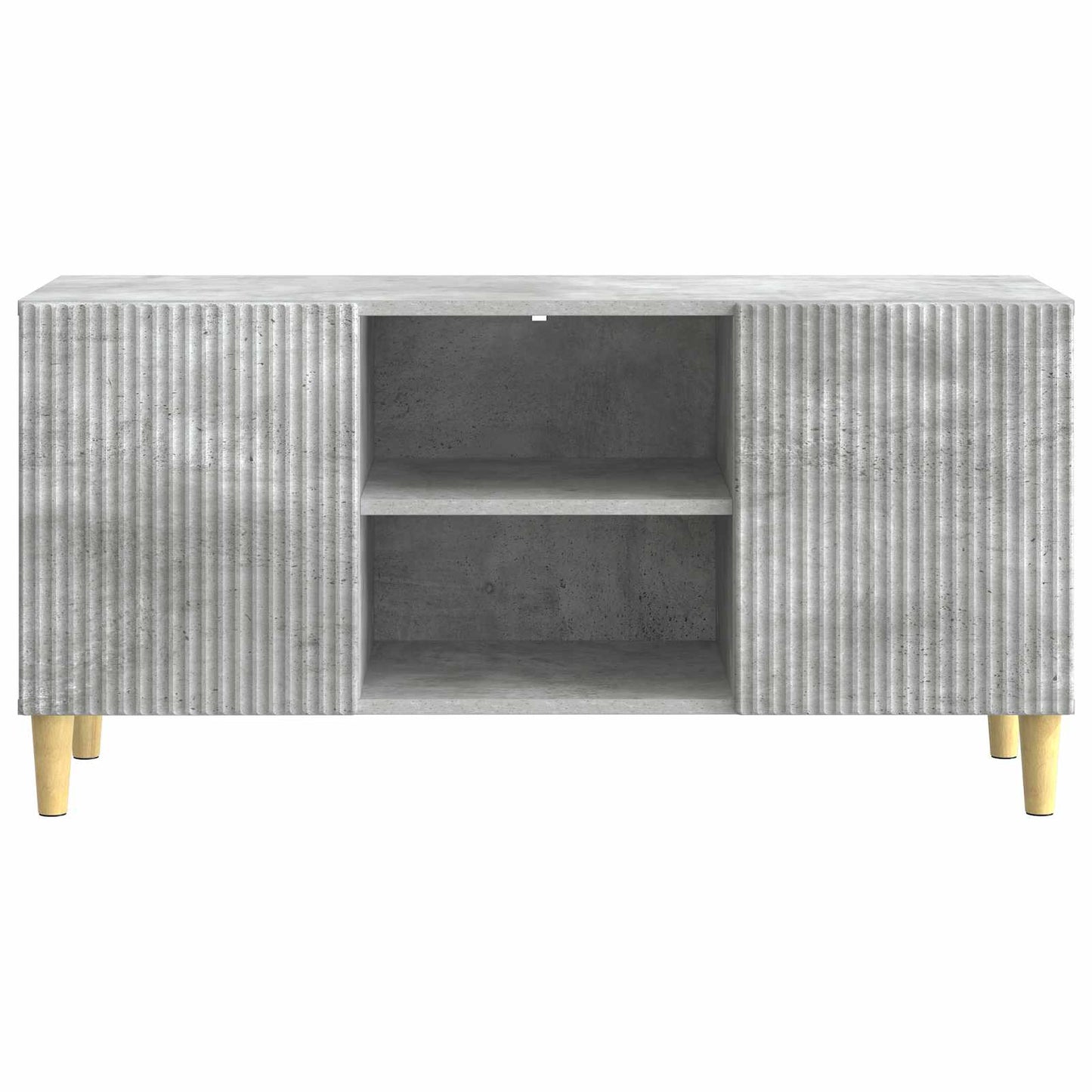 TV-skab 102 x 34,5 x 50 cm Betongrå Konstrueret træ