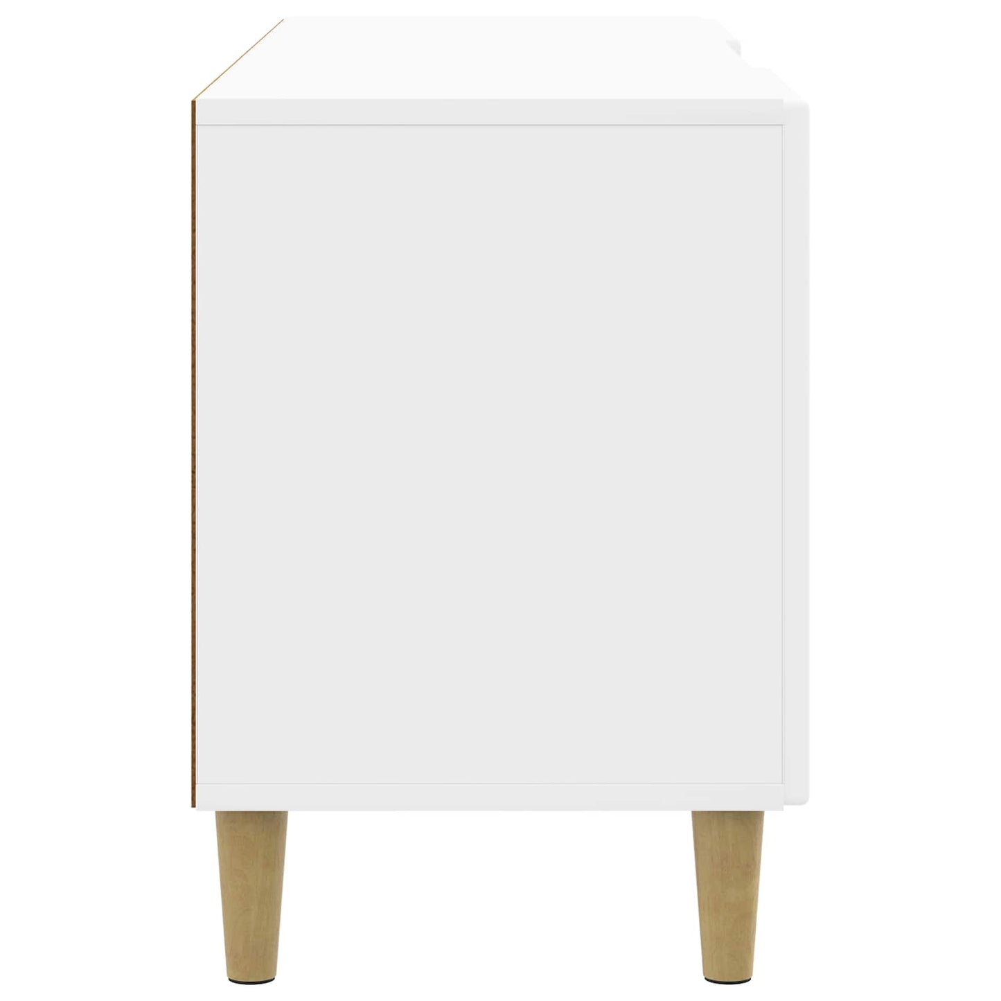 TV-skab 102 x 34,5 x 50 cm Hvid højglans Konstrueret træ