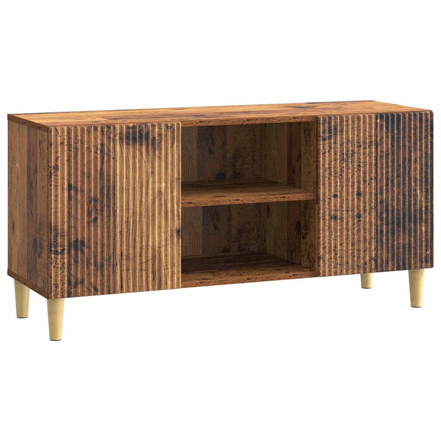 TV-skab 102 x 34,5 x 50 cm Gammelt træ Konstrueret træ