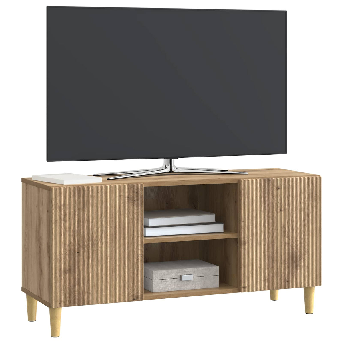 TV-skab 102 x 34,5 x 50 cm Artisan-eg Konstrueret træ