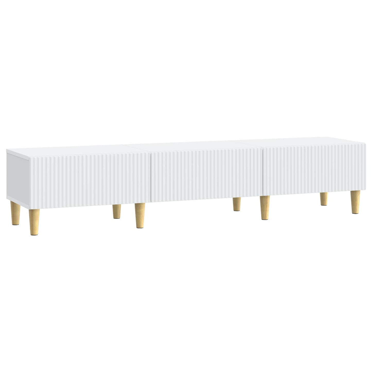 TV-skab med skuffe Hvid 147 x 34,5 x 30 cm Konstrueret træ