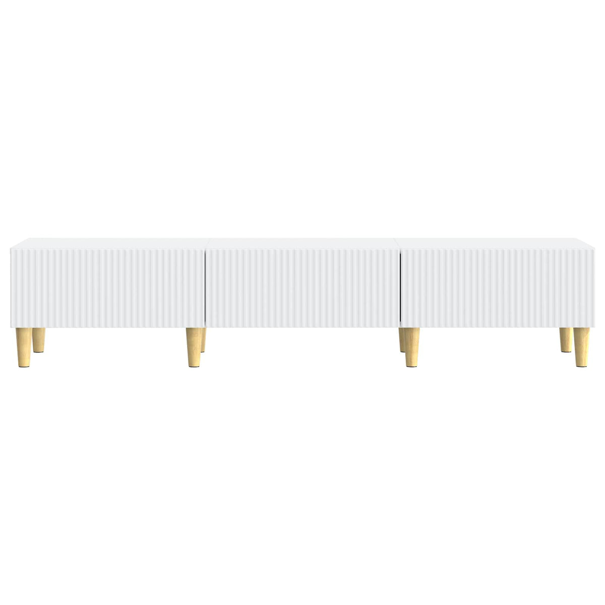 TV-skab med skuffe Hvid 147 x 34,5 x 30 cm Konstrueret træ