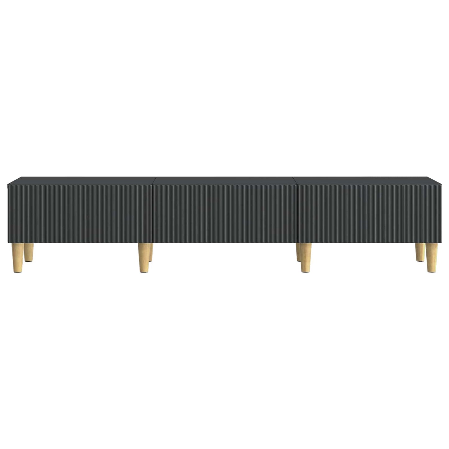 TV-skab 147 x 34,5 x 30 cm Sort Konstrueret træ