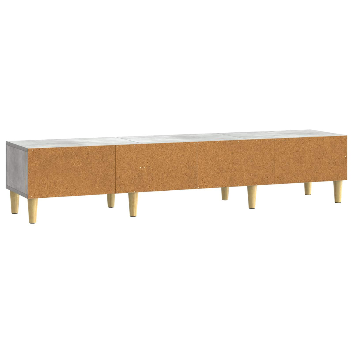 TV-skab med skuffe Betongrå 147 x 34,5 x 30 cm Konstrueret træ