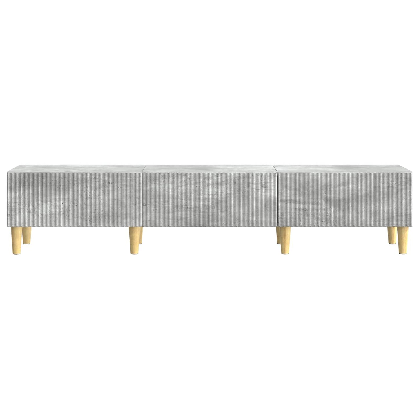 TV-skab med skuffe Betongrå 147 x 34,5 x 30 cm Konstrueret træ