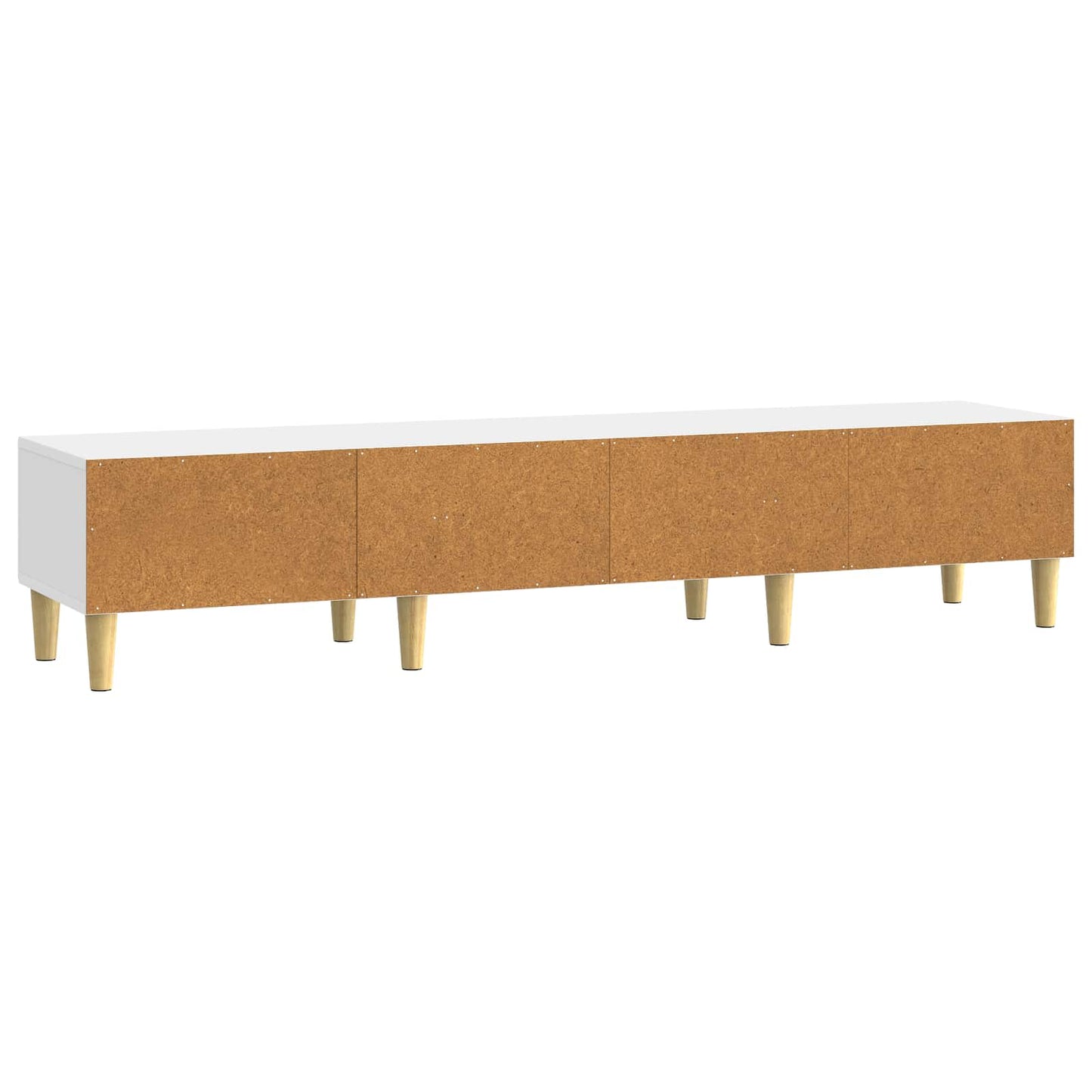TV-skab Hvid højglans 147 x 34,5 x 30 cm Konstrueret træ