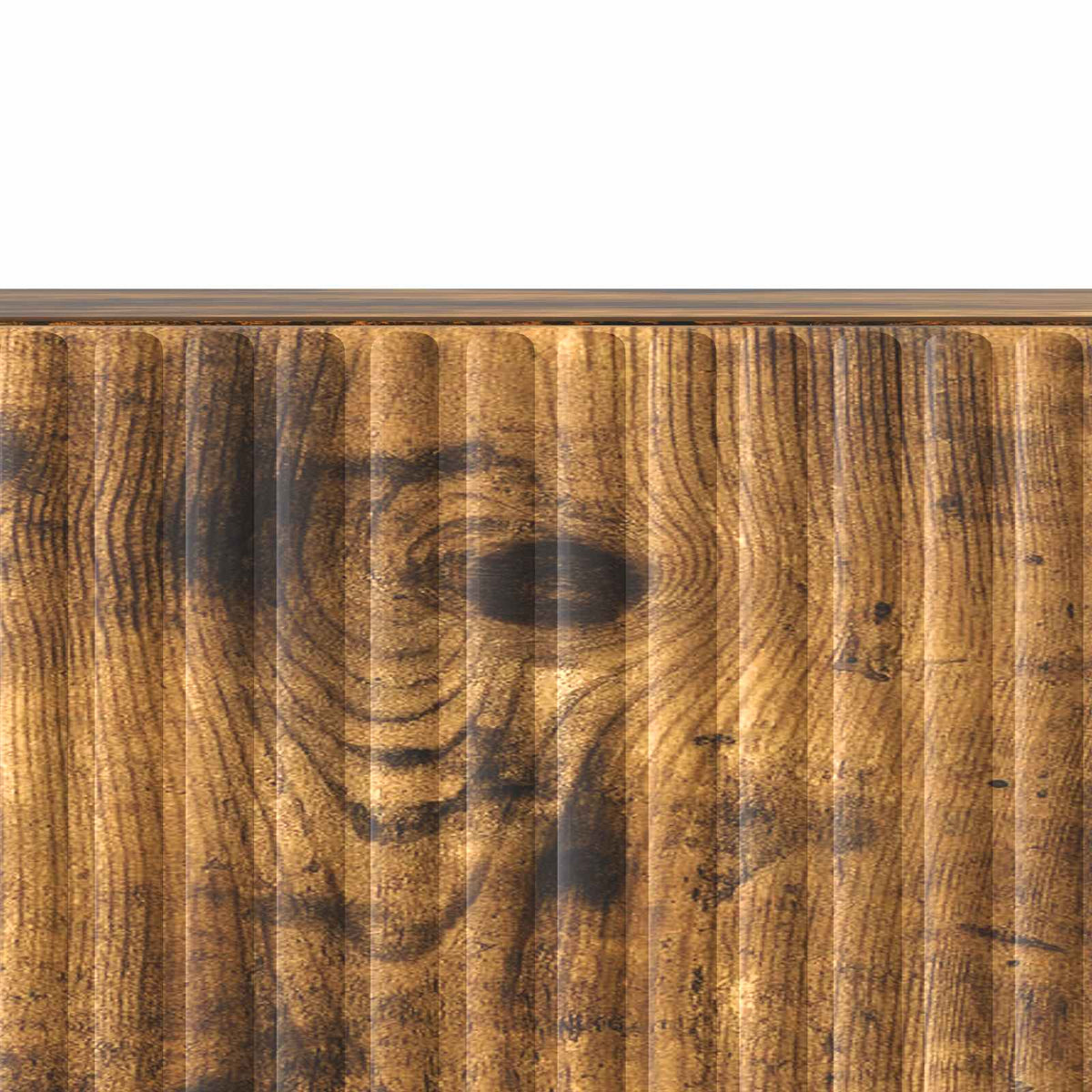 TV-skab med skuffe Røget eg 147 x 34,5 x 30 cm Konstrueret træ